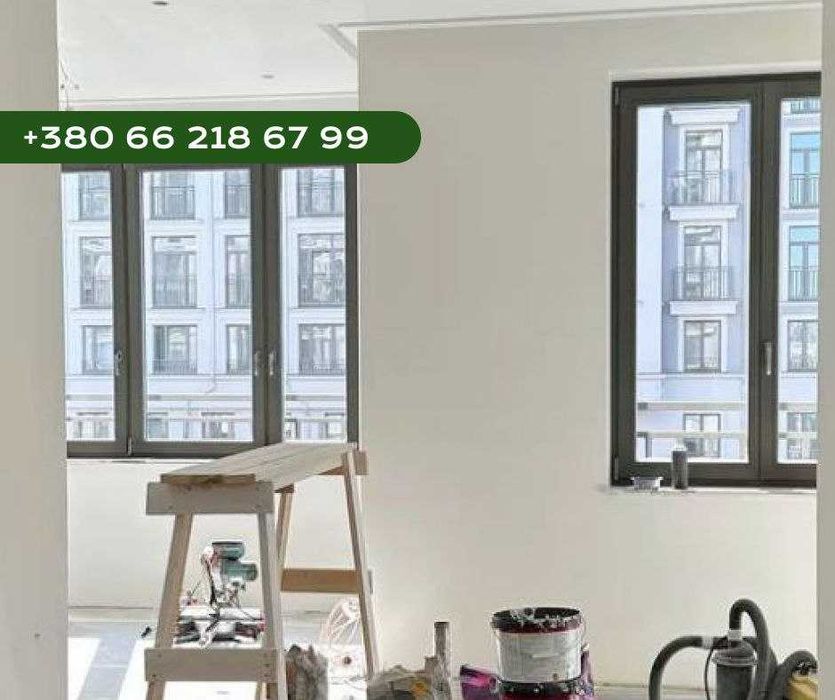 Малярные работы под ключ. Штукатурка, покраска стен, поклейка обоев