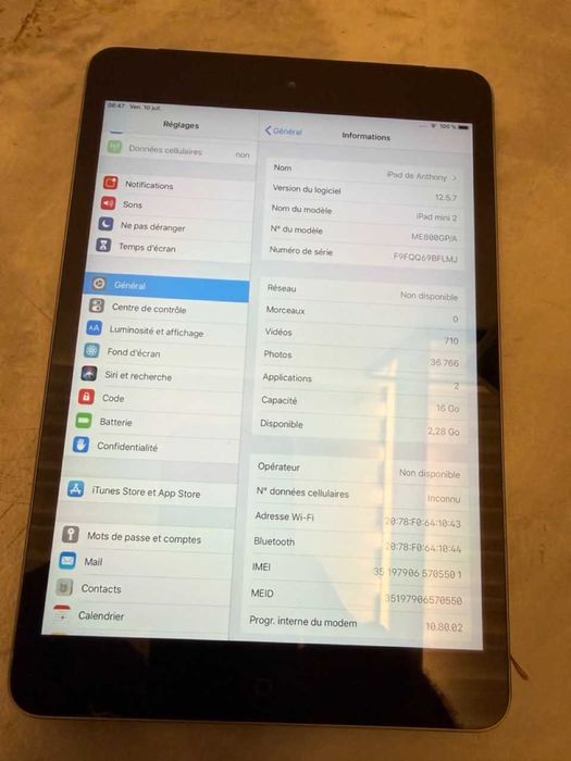 mini ipad 2 - 16Go - WIFI
