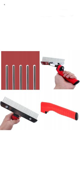 Szczotka zgrzebło grzebień do sierści PSA XL 16cm