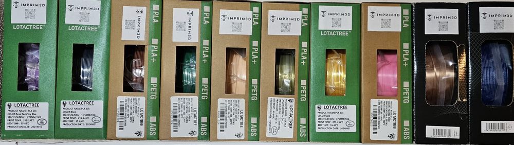 PLA 1,75mm p/ impressora 3D desde 11€/Kg