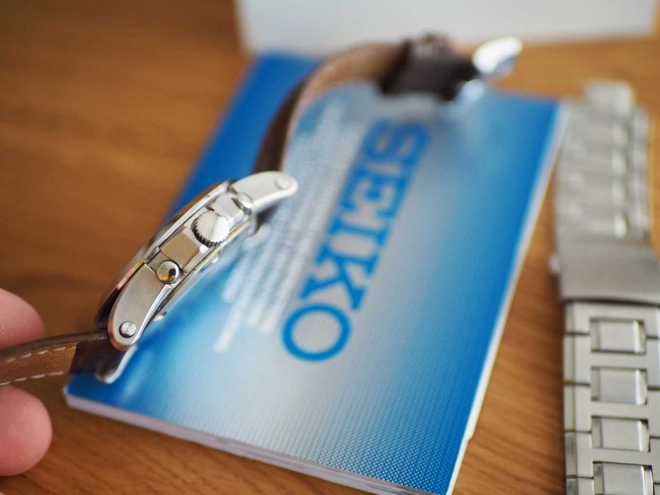 Zegarek Seiko Premier Chronograph (na pasku, z dołączoną bransoletą)