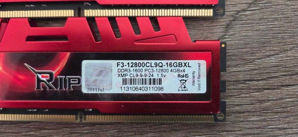 Pamięć RAM DDR3 G.Skill RIPJAWS X 8GB [2x4GB] 1600MHz CL9