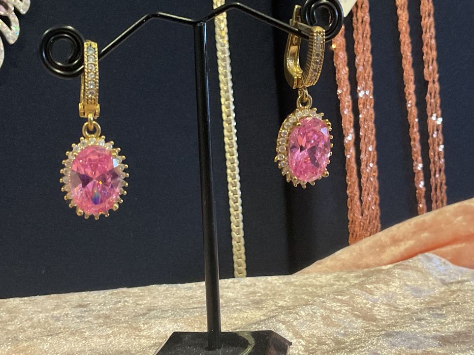 Brincos prata banho ouro 3,5 cm./ outros anúncios abaixo