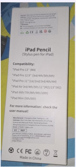 iPad Pencil стилус з зарядкою для iPad