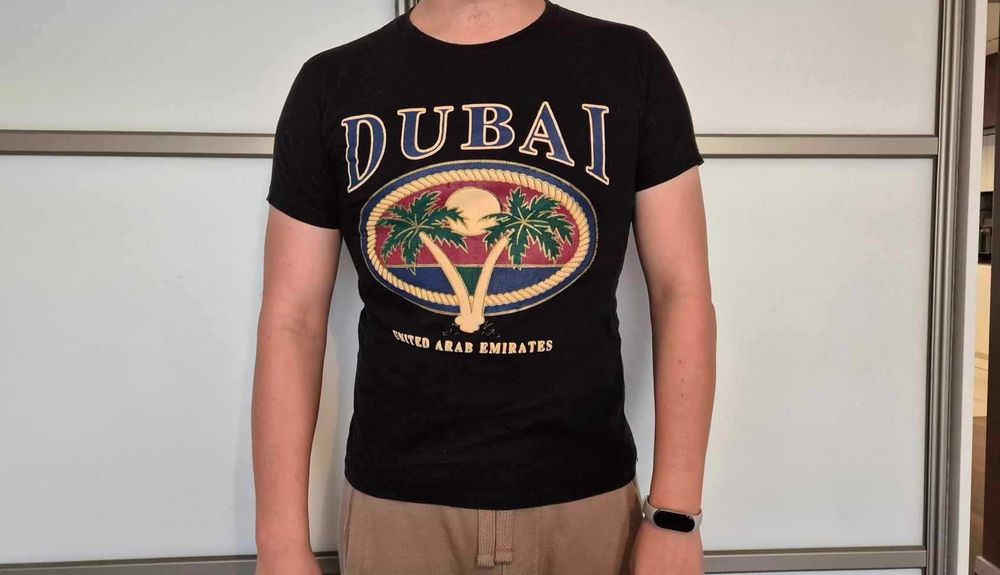 T-shirt męski czarny Dubai r. M