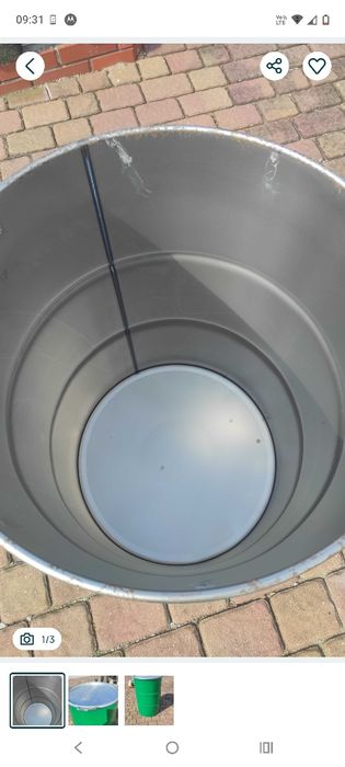 Beczka metalowa 200l gruba blacha !