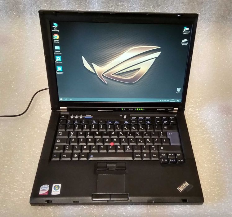 Рабочий ноутбук Lenovo Thinkpad R61 (14.1" 1280х800 HDD 250ГБ 4ГБ ОЗУ)