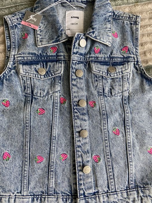 Жилетка джинсова 134 р sinsay