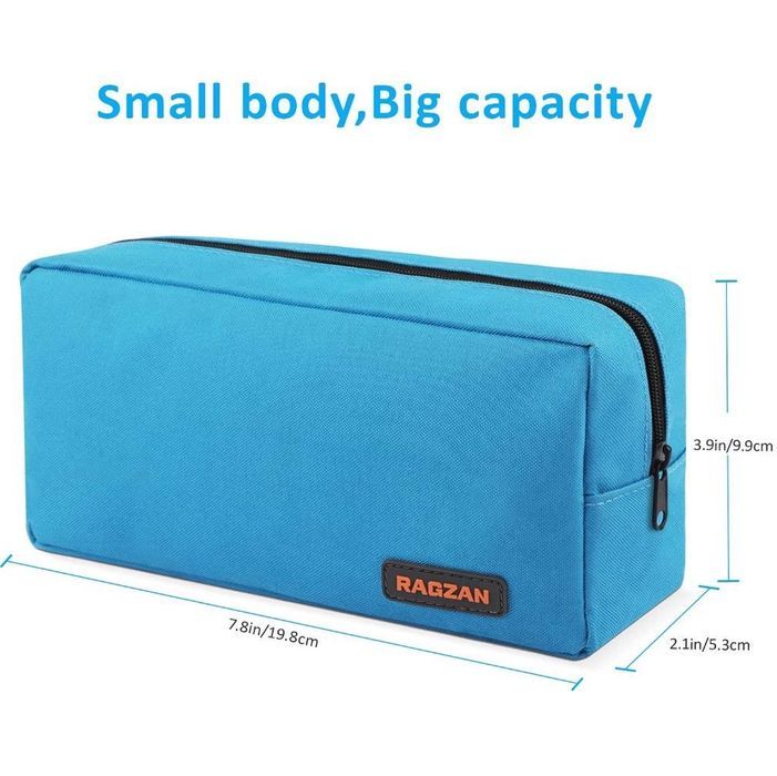 Ragzan piórnik duży niebieski