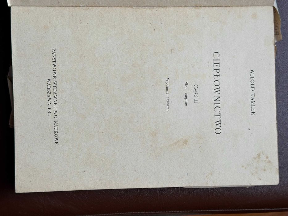 Ciepłownictwo  część I i II. Centrale cieplne ;Sieci cieplne