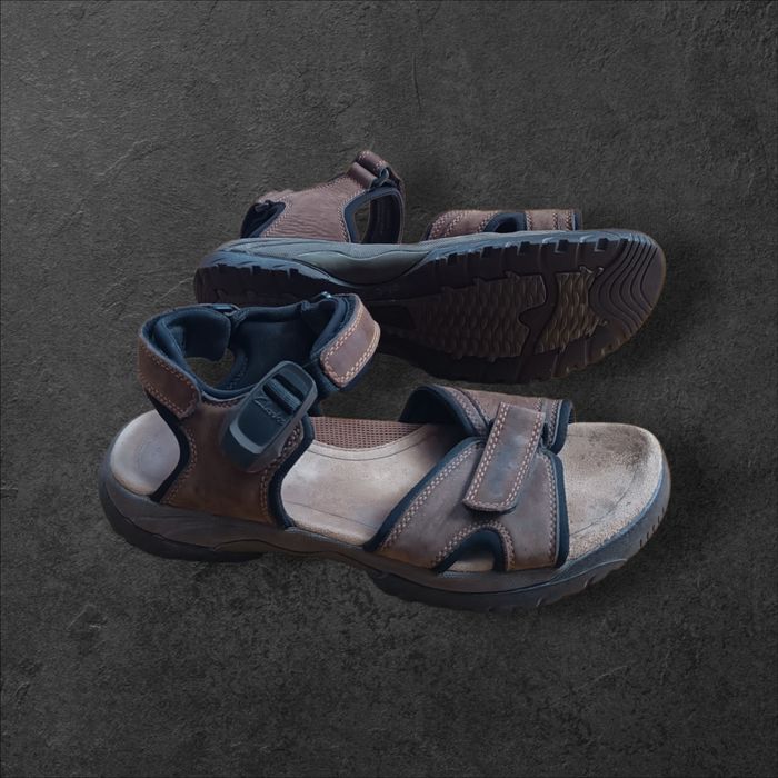 Sandały Clarks Skórzane Trekking Turystyka Wygodne r. 45
