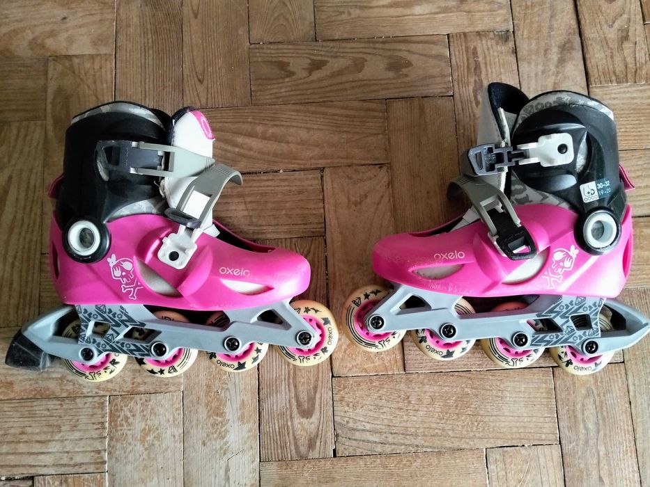 Patins 4 em linha de menina.