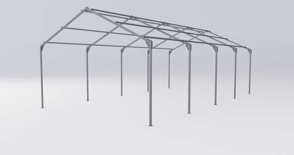 Konstrukcja stalowa 6.5x12x3 hala wiata garaż hangar magazyn