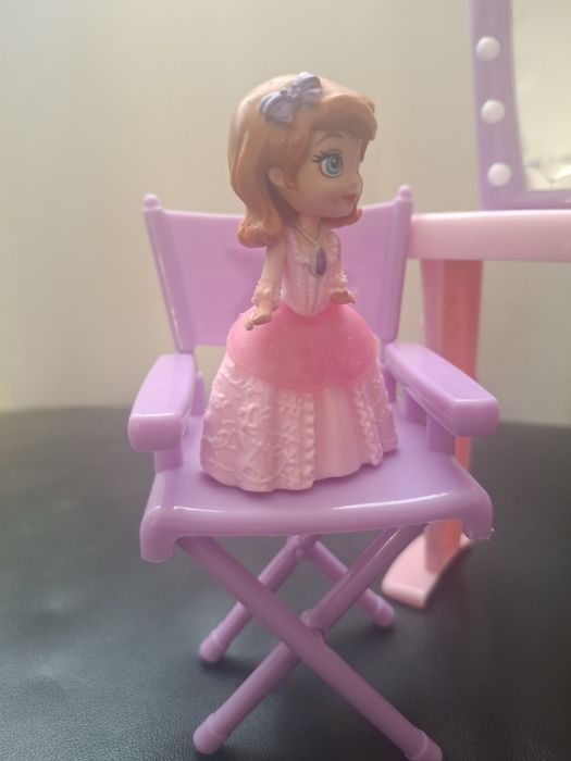 Penteadeira Infantil Rosa com Espelho e Cadeira