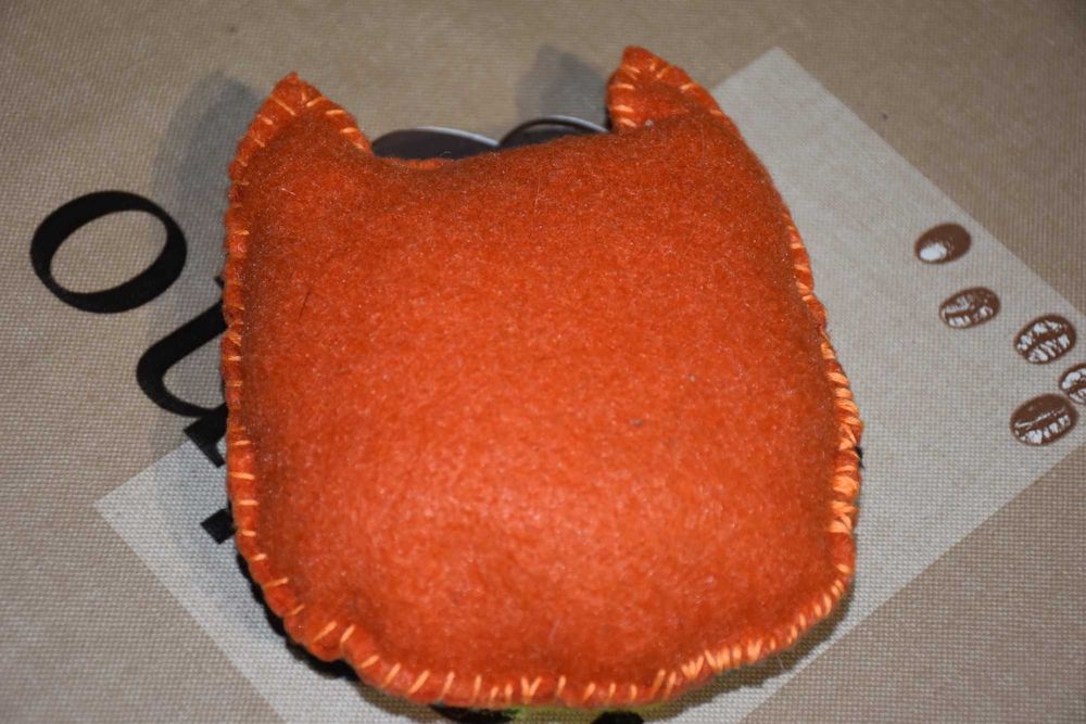 Mini maskotka, ręcznie robiona sówka