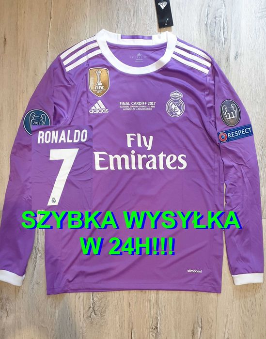 Koszulka Real Madryt 2016/17, Ronaldo 7, S, M, L, XL