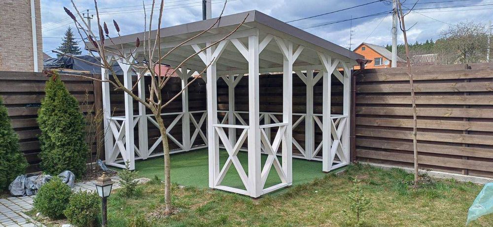 Альтанка. Беседка. Беседка деревянная. Альтанка з дерева. Бесідка Київ