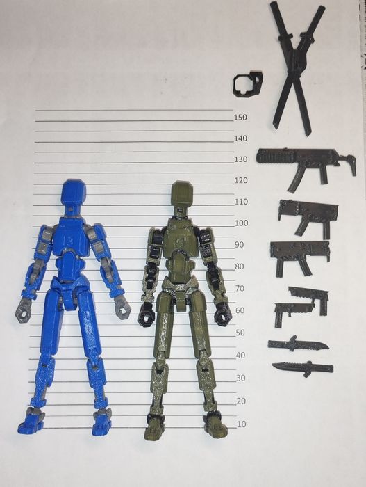 Конструктор, робот шарнірний Dummy 13 робо-пес іграшка, брелок