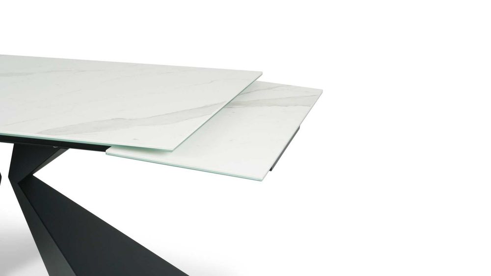 Stół ze spieku kwarcowego rozsuwany 180-260x100cm OSUNA