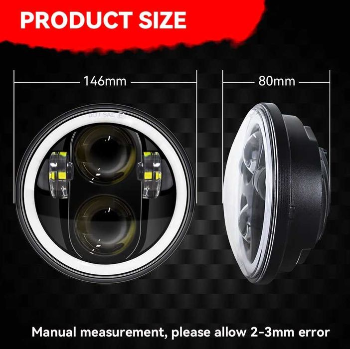 ФАРА  LED 5,75" H4 Альфа Дельта Ява ІЖ ИЖ  ВАЗ-2106