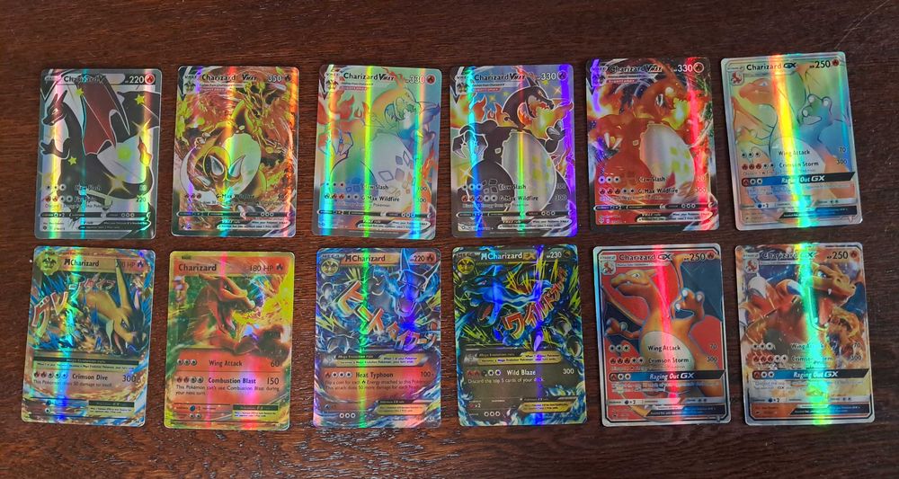 Karty Pokemon błyszczące