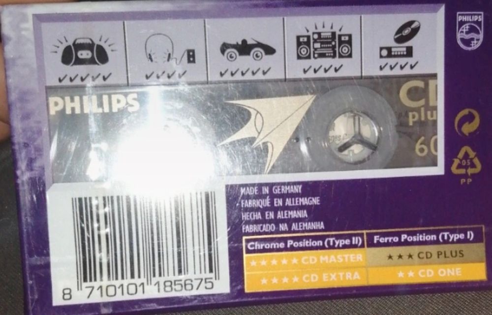 Cassete Philips cd plus