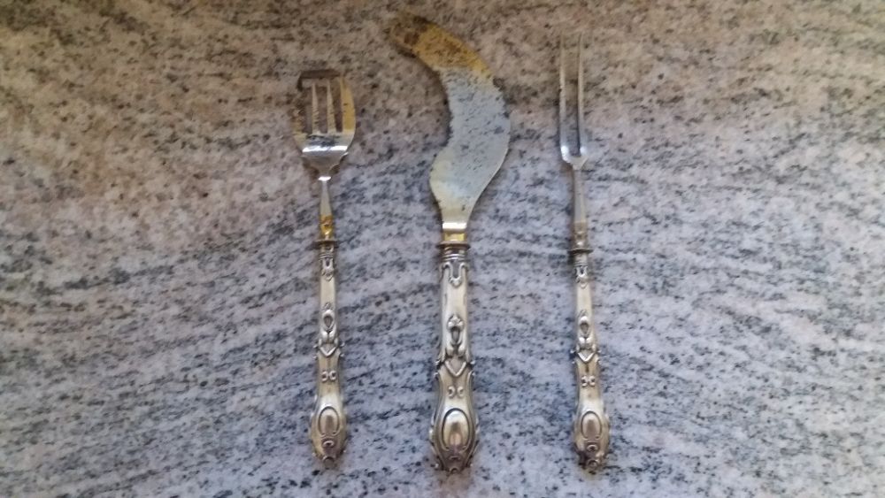 Srebrne sztućce Carska Rosja pr. 84 Bracia Graczew srebro łyżeczka