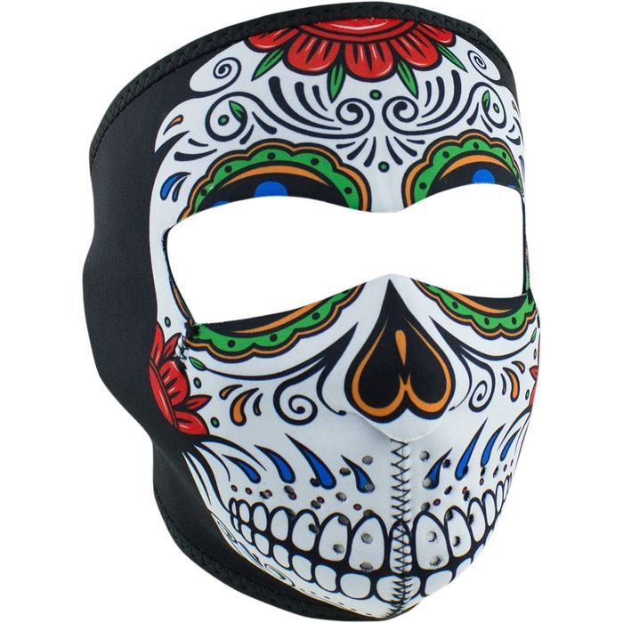 zan headgear full face mask muerte skull one size 25030294