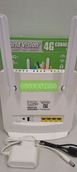 Комплект для мобільного 4G інтернету антена Мімо, роутер World Vision