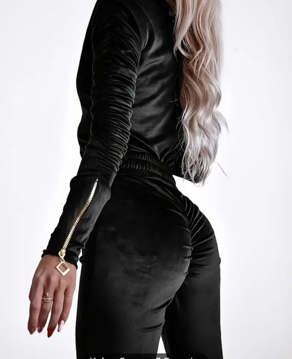 Kombinezon damski .welur 3kolory