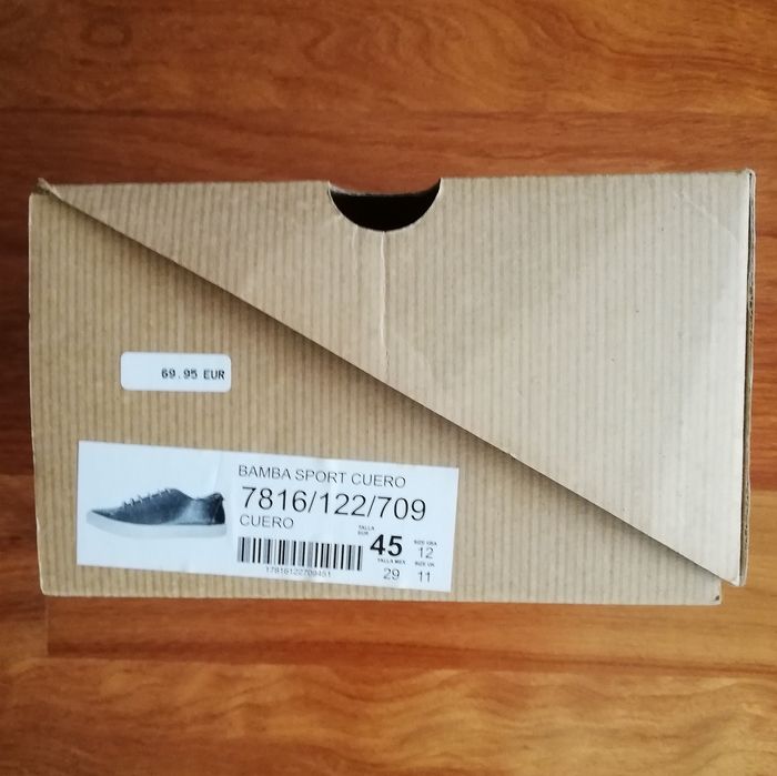 Sapatilhas de pele Massimo Dutti, modelo Bamba Sport Cuero