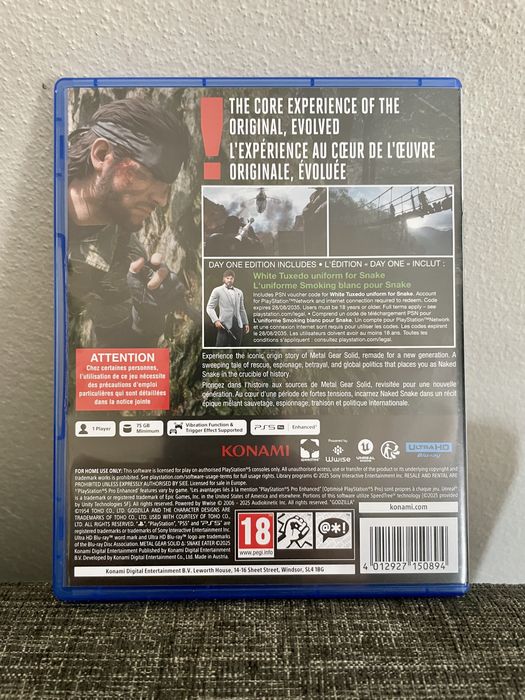 Metal Gear Solid Snake Eater PS5