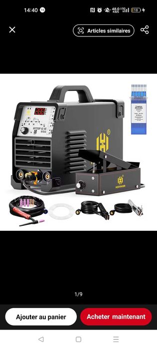 Hzxvogen Hvt250P Tig AC/DC Welder