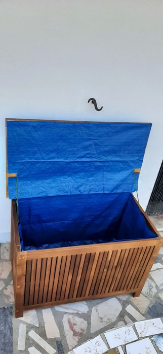 Caixa de arrumação de madeira