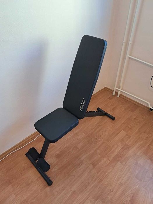 NOWA Ławka Treningowa Regulowana Prosta Skośna Do Ćwiczeń Składana