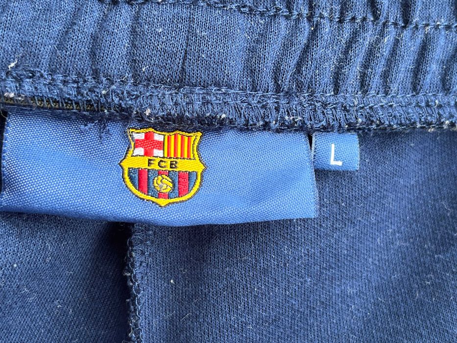 Dres FC Barcelona komplet bluza i spodnie dresowe męskie L granatowy