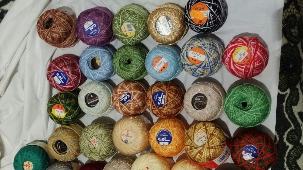 Novelos / meadas matizadas