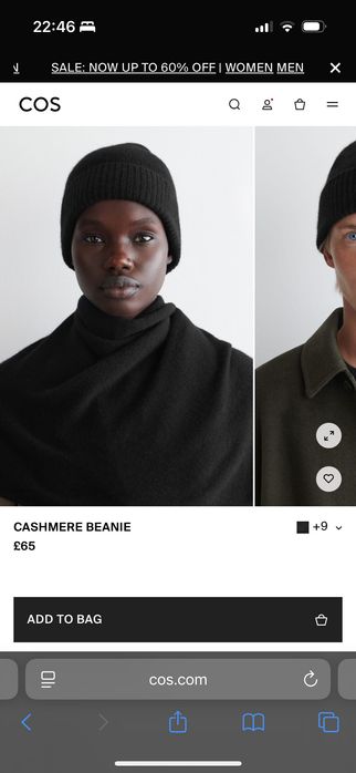 Стильний шапка та шарф бренду COS cashmere wool преміум якість