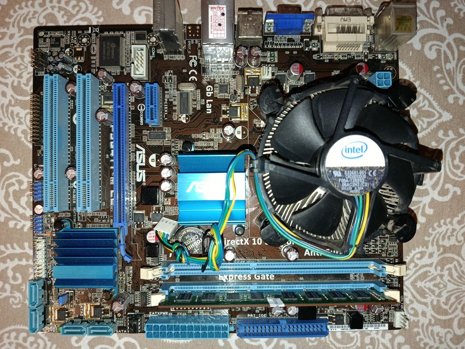 Материнська плата Asus P5G41T-M LE з додатковими комплектуючими