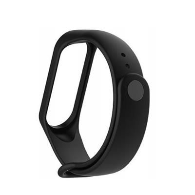Silikonowa opaska do Xiaomi Mi Band 5 6 czarna