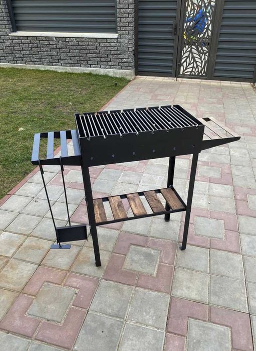 МЕТАЛ 4 ММ!Мангал з решіткою на 8 шампурів саме для вашого шашлику