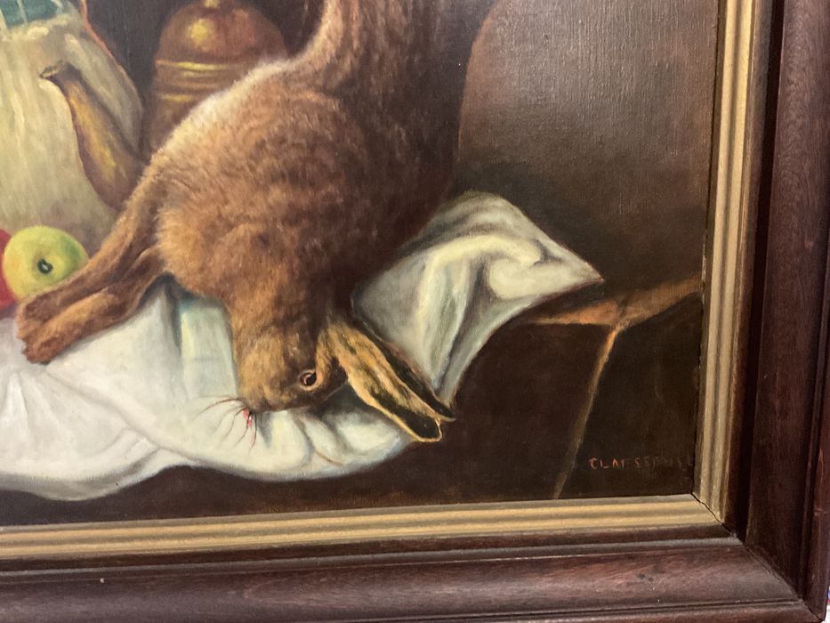 Quadro tela a oleo assinada 63x72 cm