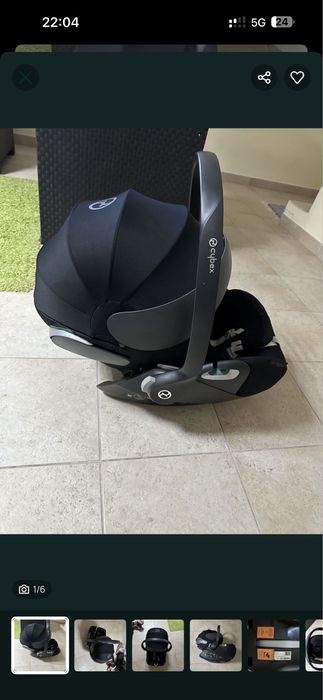 Baby coque Ovinho cybex preto