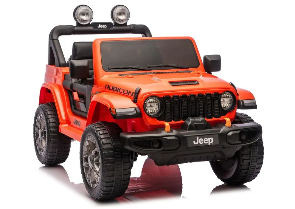 Pojazd Na Akumulator Jeep Rubicon 4x4 DK-JWR556 4x200W 24V Pomarańczowy. Lean Cars