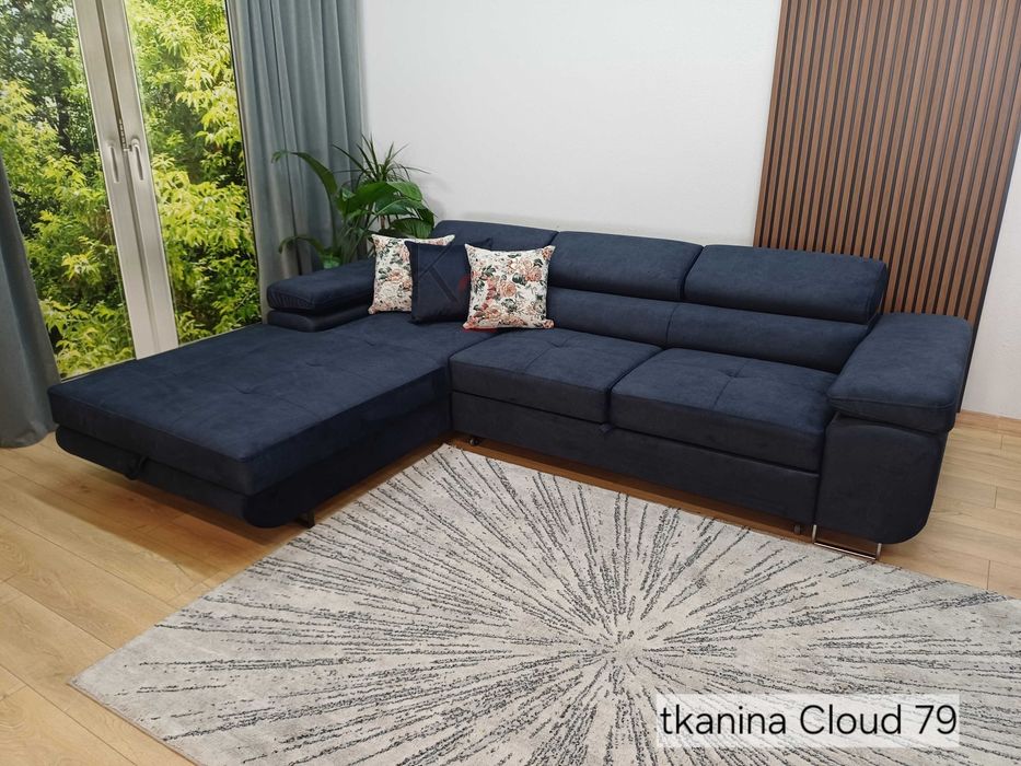 Narożnik ALEX Kanapa Sofa Rogówka do Salonu USB OD PRODUCENTA+ Gratis