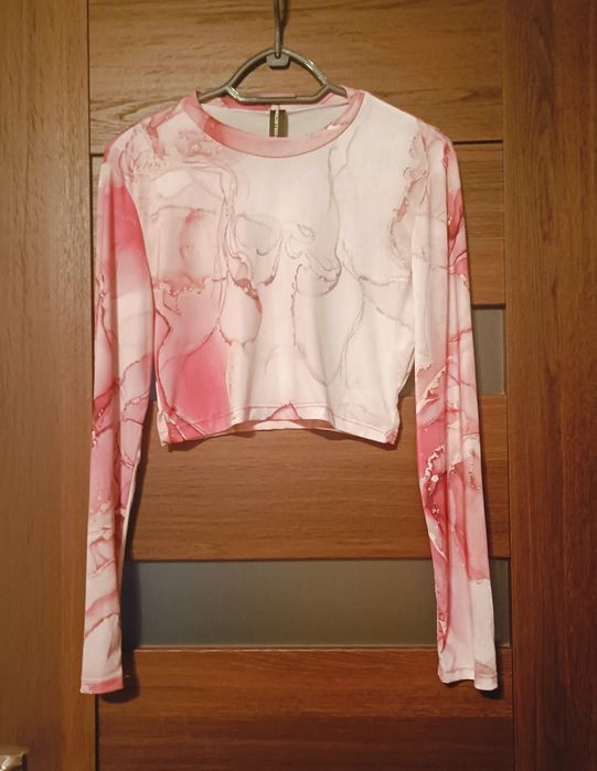 Crop top marmurkowy