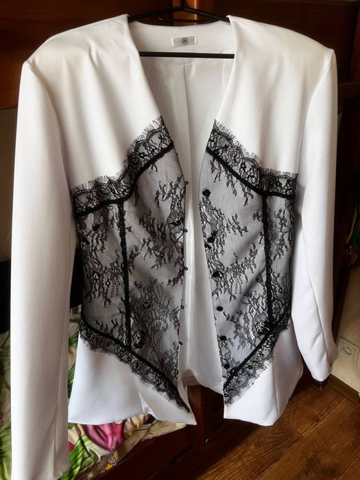 Сукня-піджак з корсетним сіткой