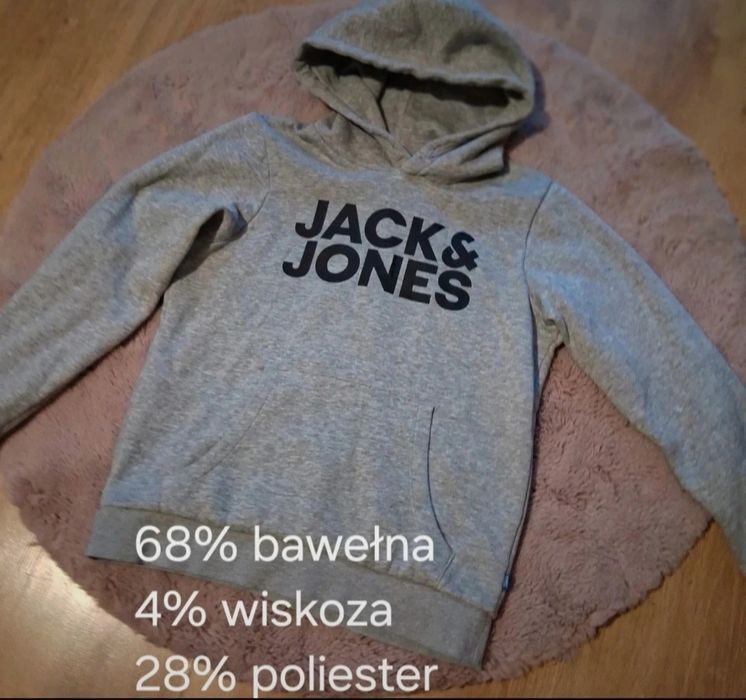 Bluza sportowa z kapturem ciepła basic alternative aestetic swag hippi