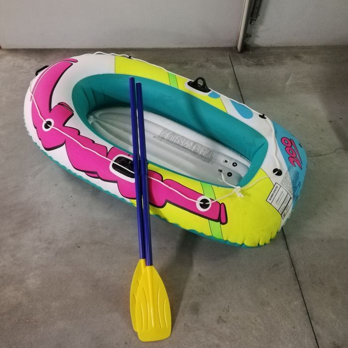 Barco insuflável Intex 1,98m ×1,17m, dos anos 90