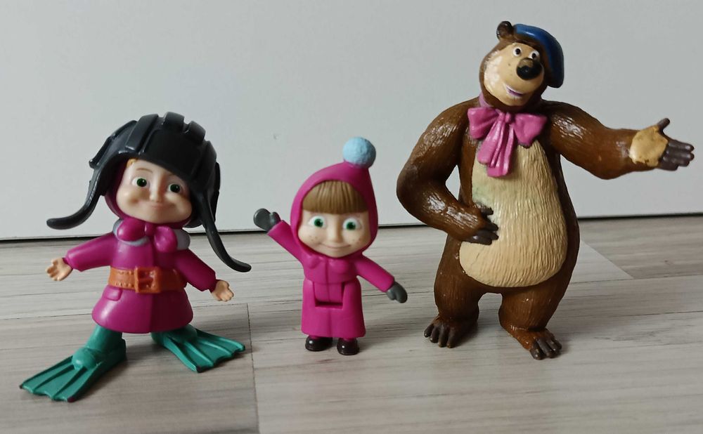 Simba Comansi Masza i Niedźwiedź figurka 3szt. Zestaw